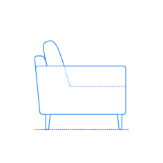 Furniture Burrow Nomad Armchair Outline Svg Vector, Free Vectors File